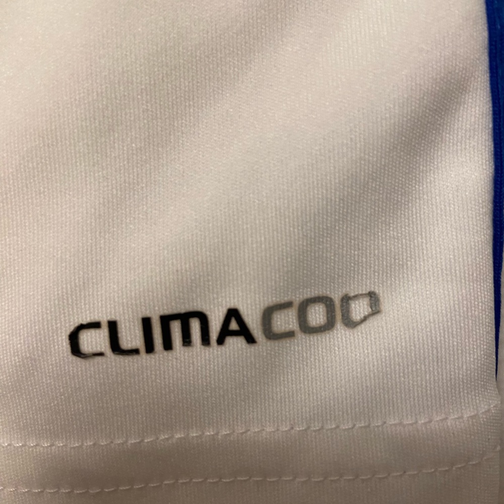 ADIDAS Climacool Men's White / Blue Stripes Active Gym Basketball Shorts Sz. M - Picture 5 of 7